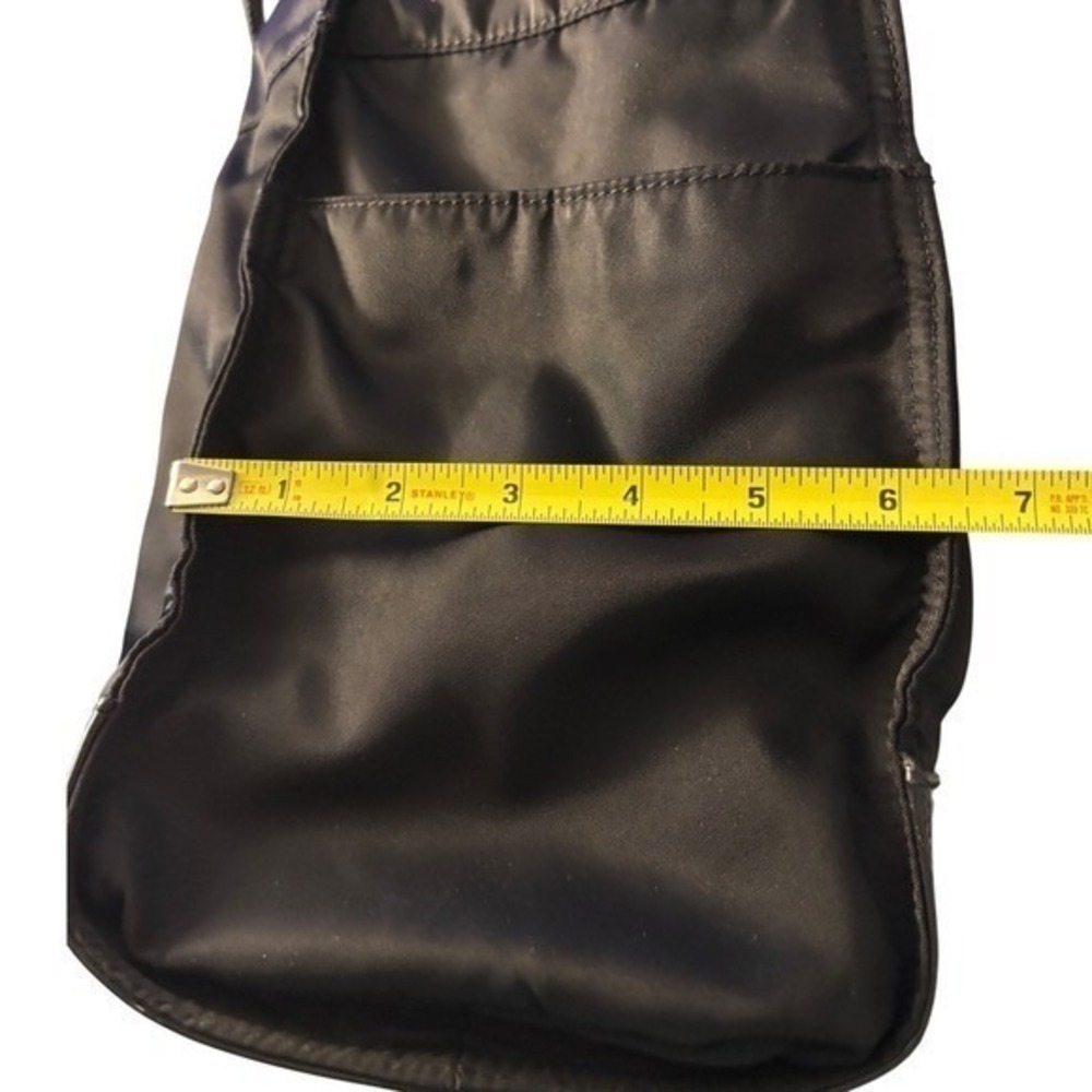 Tory Burch Black Nylon Patent Leather Trim Lightweight Everyday Tote Bag - Picture 11 of 16